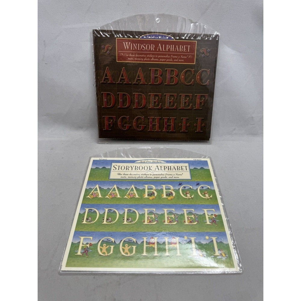 K Company Windsor Storybook Alphabet Acid Free Upper Case
